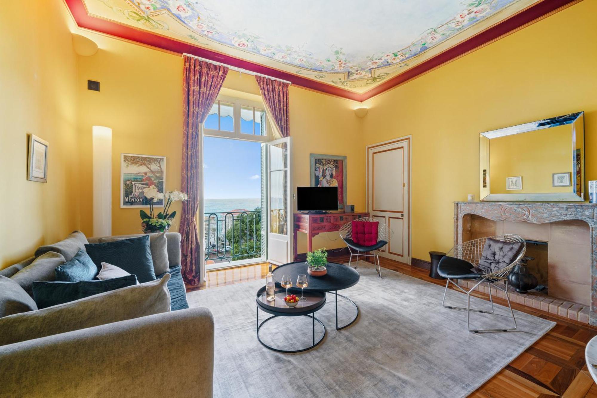 Le Coq Tersling - Residential Parking - Ac - Sea View Apartment Menton Bagian luar foto