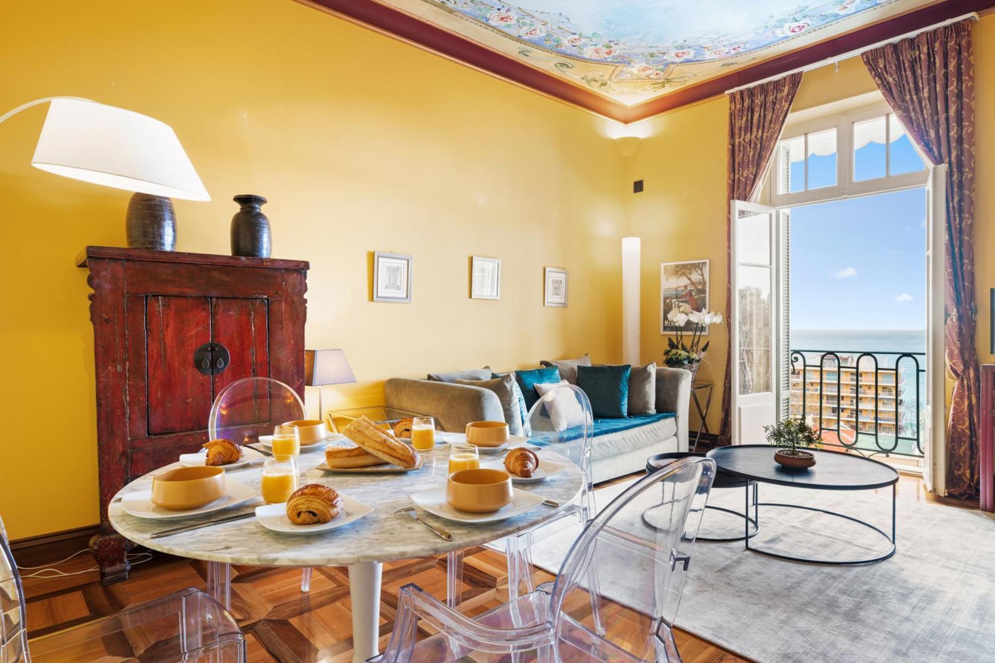 Le Coq Tersling - Residential Parking - Ac - Sea View Apartment Menton Bagian luar foto
